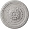 Ekena Millwork Palmetto Ceiling Medallion, Hand-Painted Ultra Pure White, 11 1/2"OD x 1"P CM11PAUWF - alternate 1